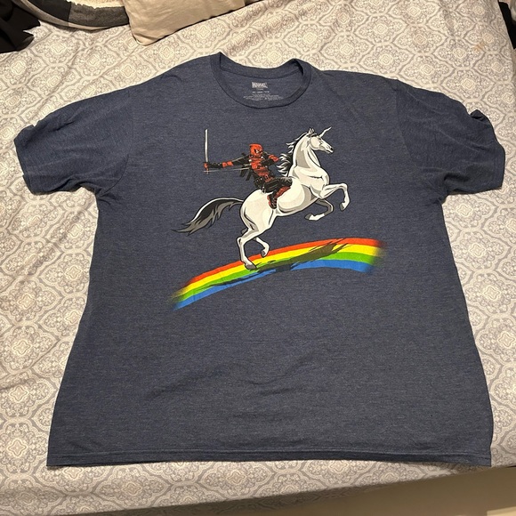 Deadpool shirt Marvel comics X-FORCE Wade Wilson Ryan Reynolds X-MEN Wolverine - Picture 1 of 2